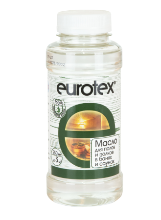 Масло Eurotex Сауна для бань и саун бесцветный 0,25 л